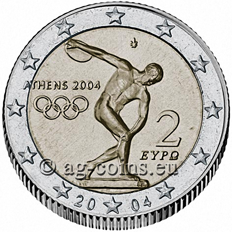 Greece 2 Euro 2 coin Olympic Games Athens 2004 